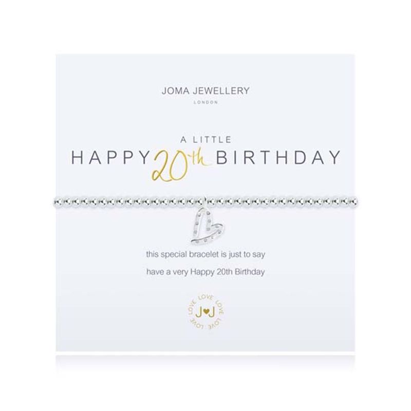 Armbånd HAPPY 20TH BIRTHDAY A Little Joma Jewellery