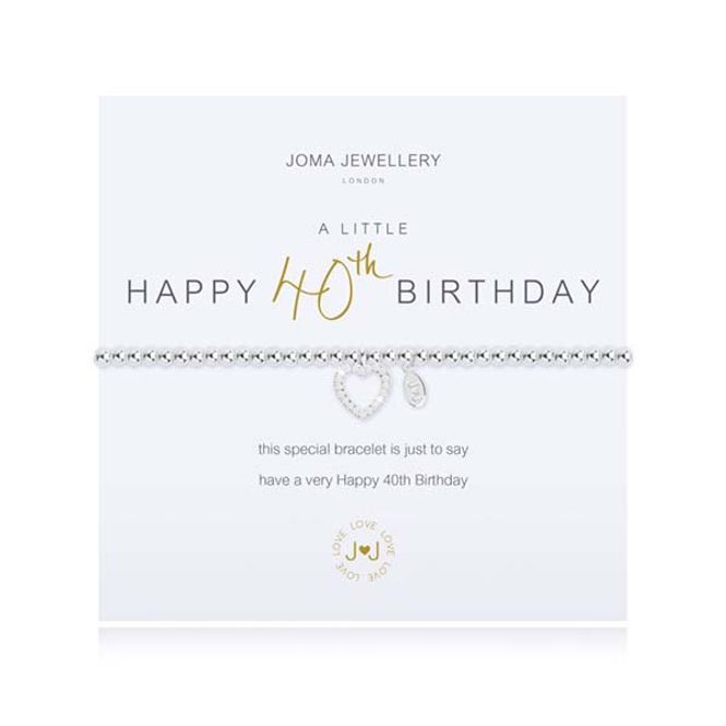 Hovedbilde Armbånd HAPPY 40TH BIRTHDAY A Little Joma Jewellery
