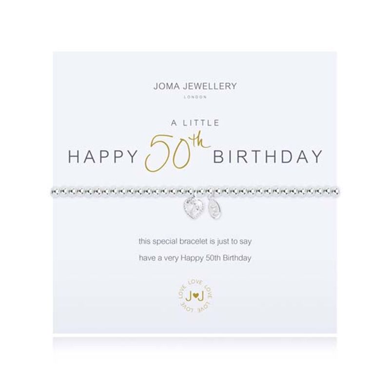 Armbånd HAPPY 50TH BIRTHDAY A Little Joma Jewellery