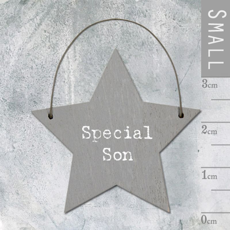 Mini skilt stjerne Special son East of India