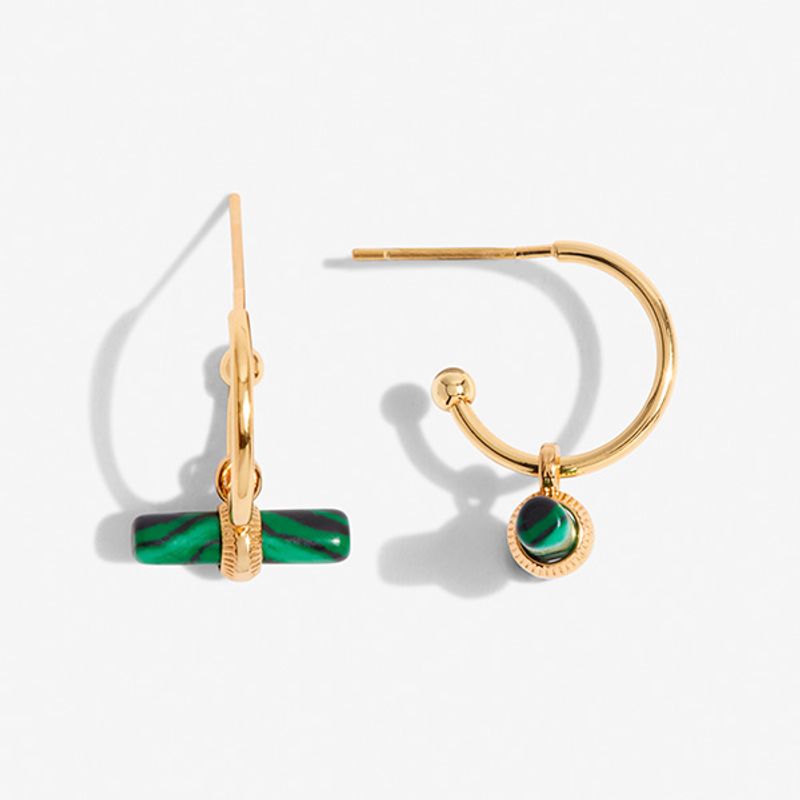 Øredobber AURA BAR MALACHITE Joma Jewellery