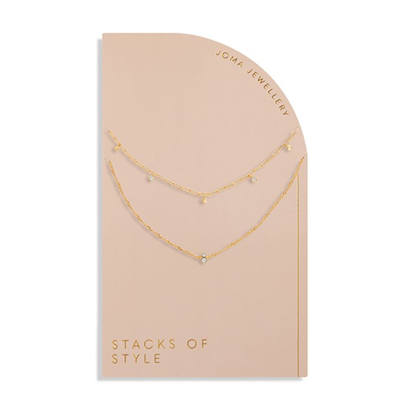 Smykke STACKS OF STYLE 2 in 1 gull Joma Jewellery