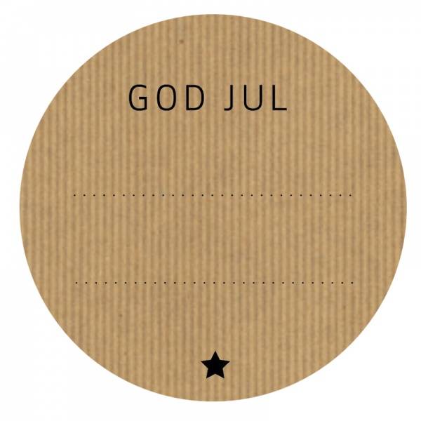 Merkelapp til og fra - God Jul
