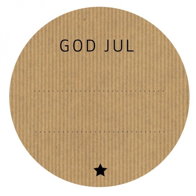 Hovedbilde Merkelapp til og fra - God Jul