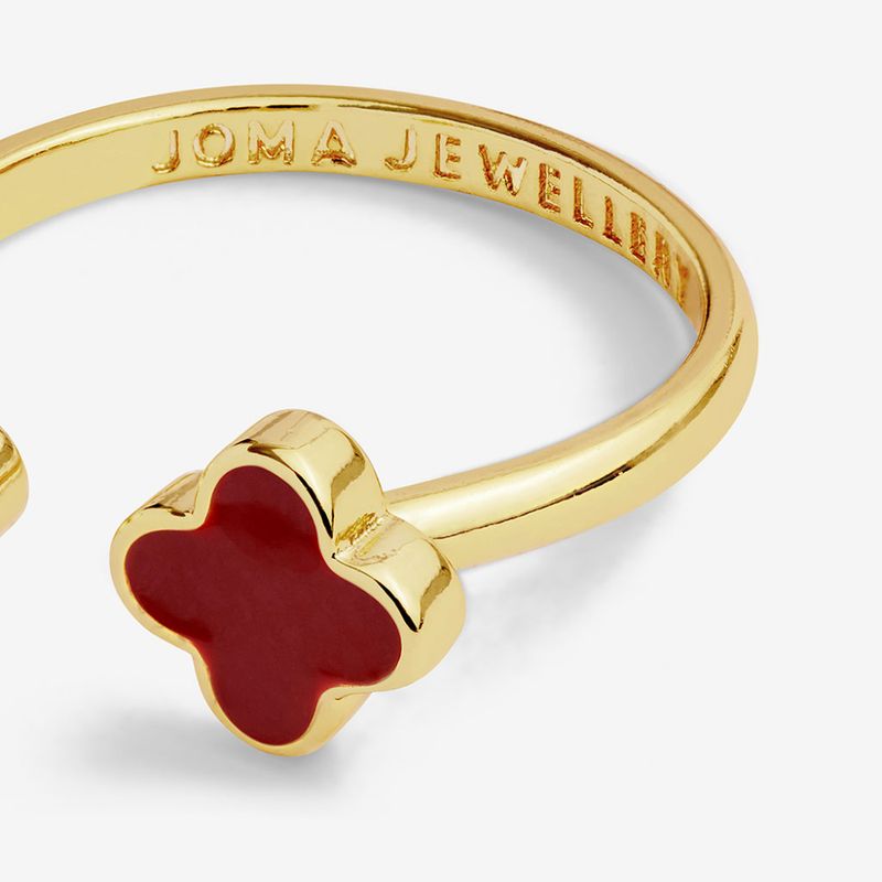 Ring RED CLOVER Signature Clover Joma Jewellery