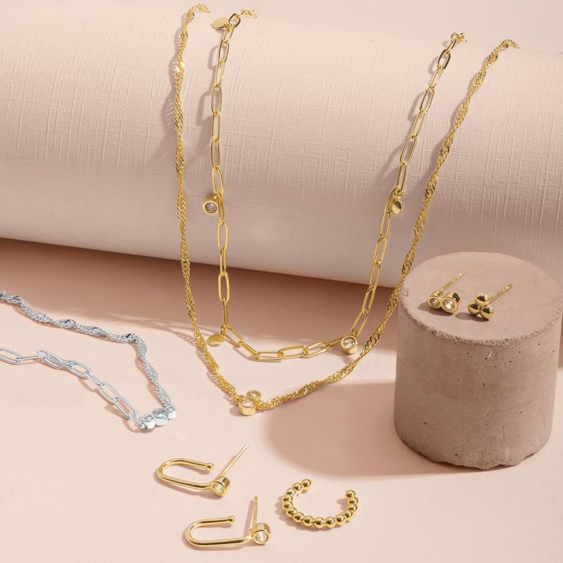 Smykke STACKS OF STYLE 2 in 1 sølv Joma Jewellery