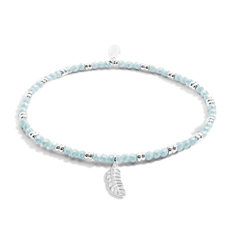 Armbånd BOHO BEADS FEATHER blå Joma Jewellery