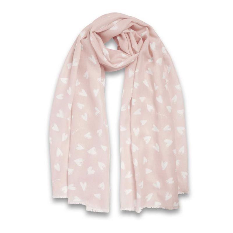 Skjerf WITH LOVE Blek rosa Katie Loxton 