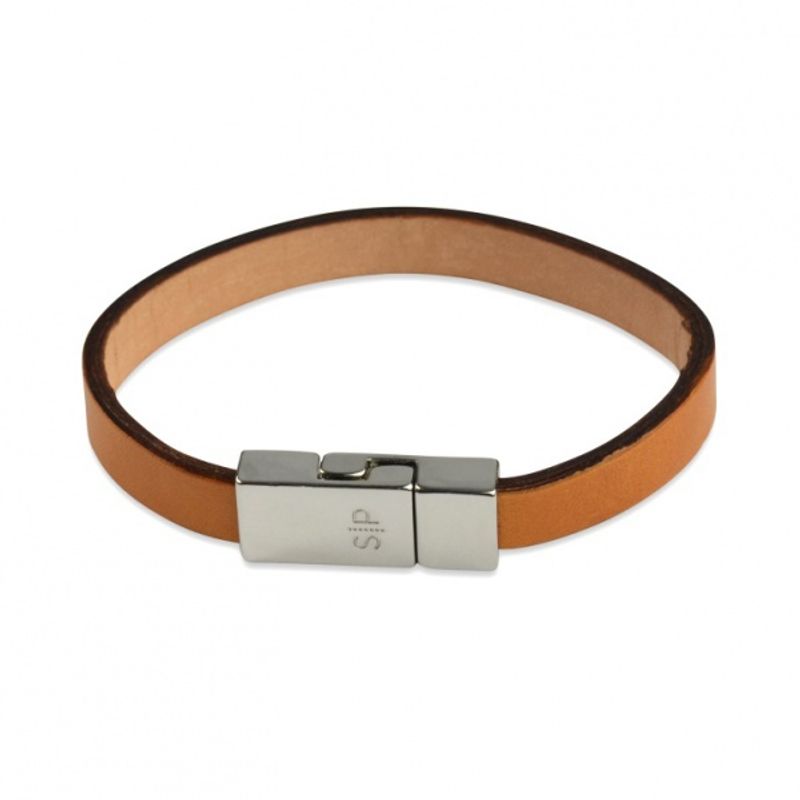Armbånd John i skinn Brun Syster P 