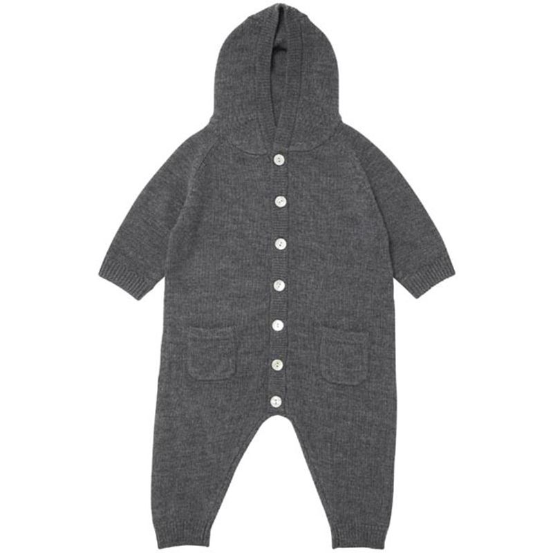 Baby heldress Merinoull Grå FUB