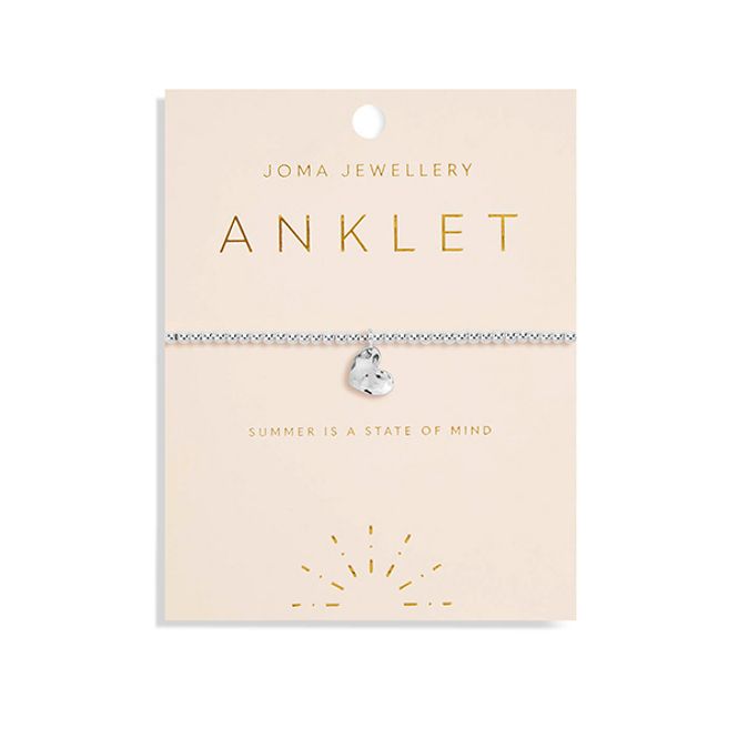 Hovedbilde Ankelkjede SILVER HAMMERED HEART Joma Jewellery