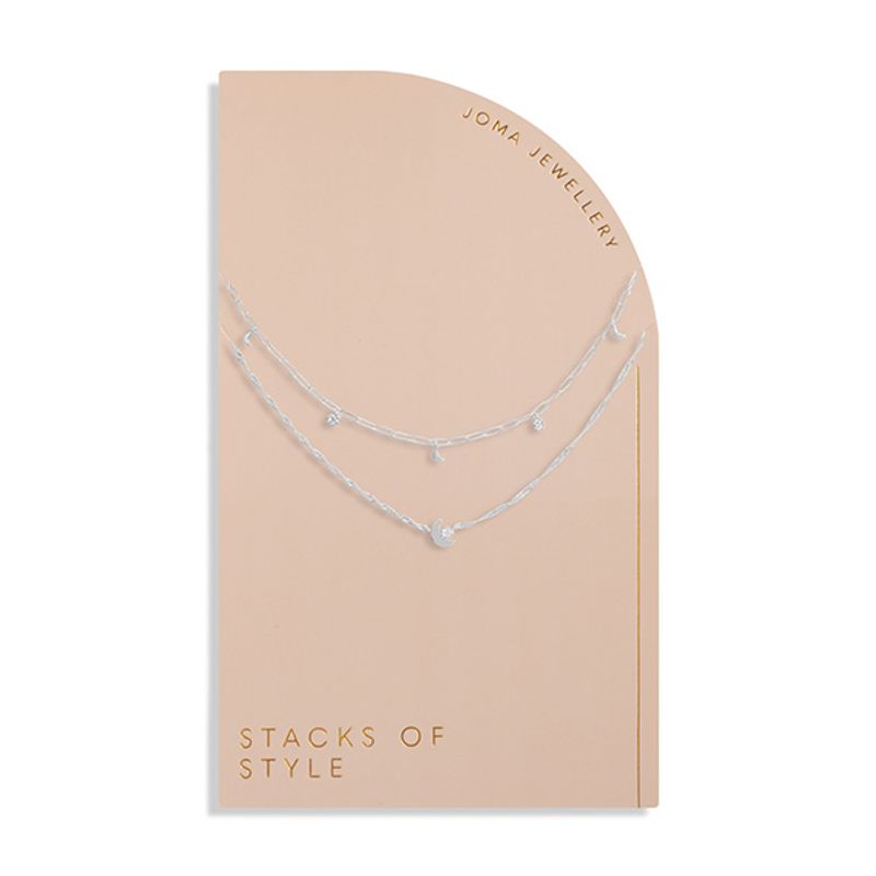 Smykke STACKS OF STYLE MÅNE 2 in 1 sølv Joma Jewellery