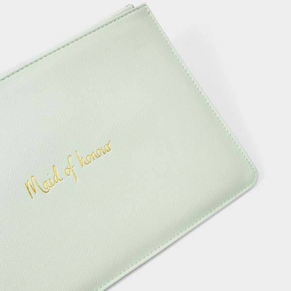 Clutch veske MAID OF HONOUR lys grønn Katie Loxton