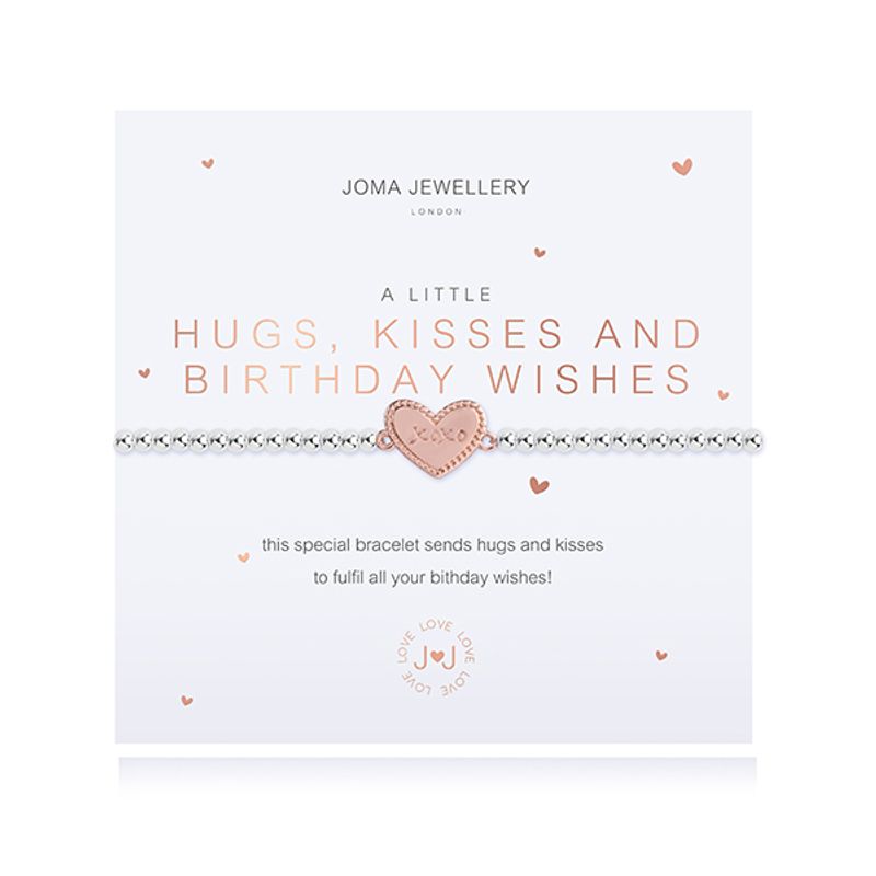 Armbånd HUGS KISSES AND BIRTHDAY WISHES A Little Joma Jewellery