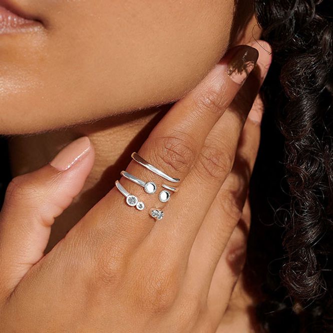 Hovedbilde Ringer STACKS OF STYLE sølv sett 3 stk Joma Jewellery