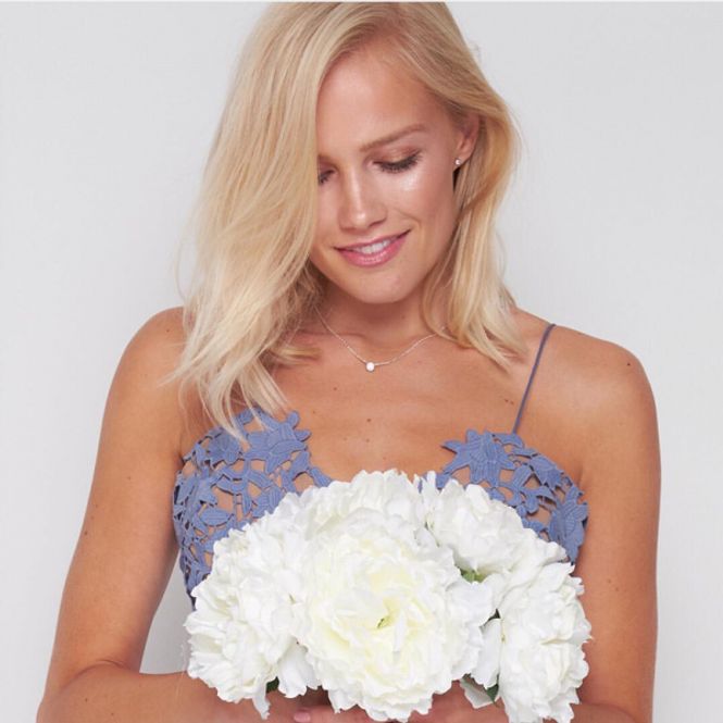 Hovedbilde Brudesmykke sett Rund klar krystall Joma Jewellery