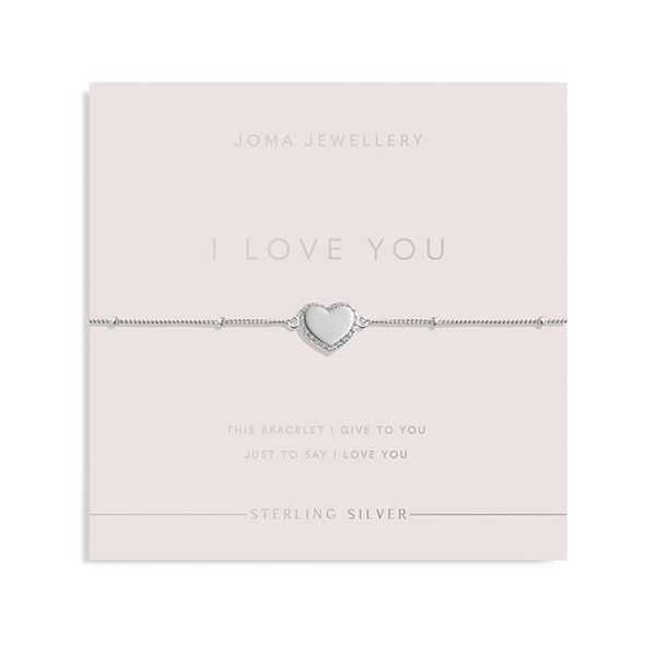 Armbånd I LOVE YOU 925 sølv Joma Jewellery