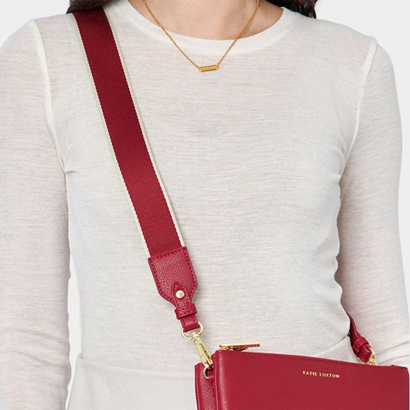 Veskereim STRIPET rød Katie Loxton