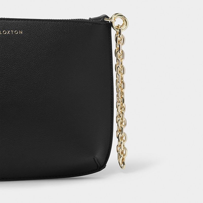Clutch veske ASTRID CHAIN svart Katie Loxton