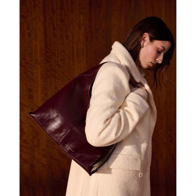 Hovedbilde Skulderveske LAILA Dark Cherry Crackle burgunder Katie Loxton