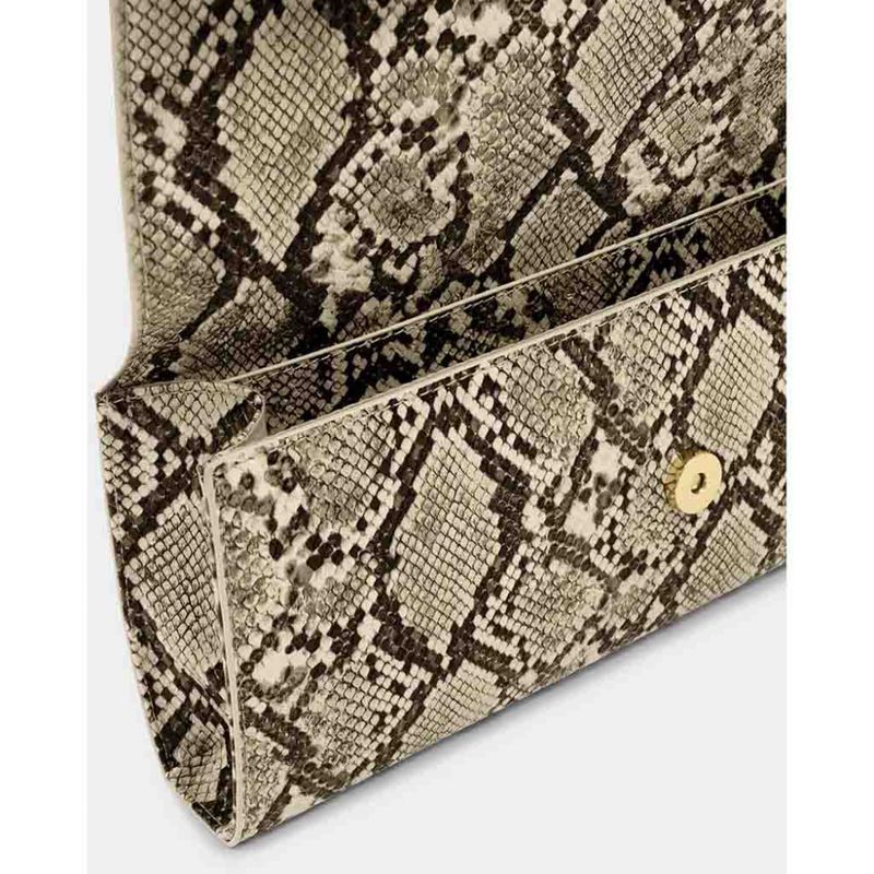 Clutch - håndveske ALMA faux snake slangeskinn Katie Loxton 