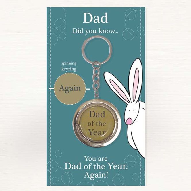 Hovedbilde Nøkkelring Pappa Dad of the year Rufus Rabbit