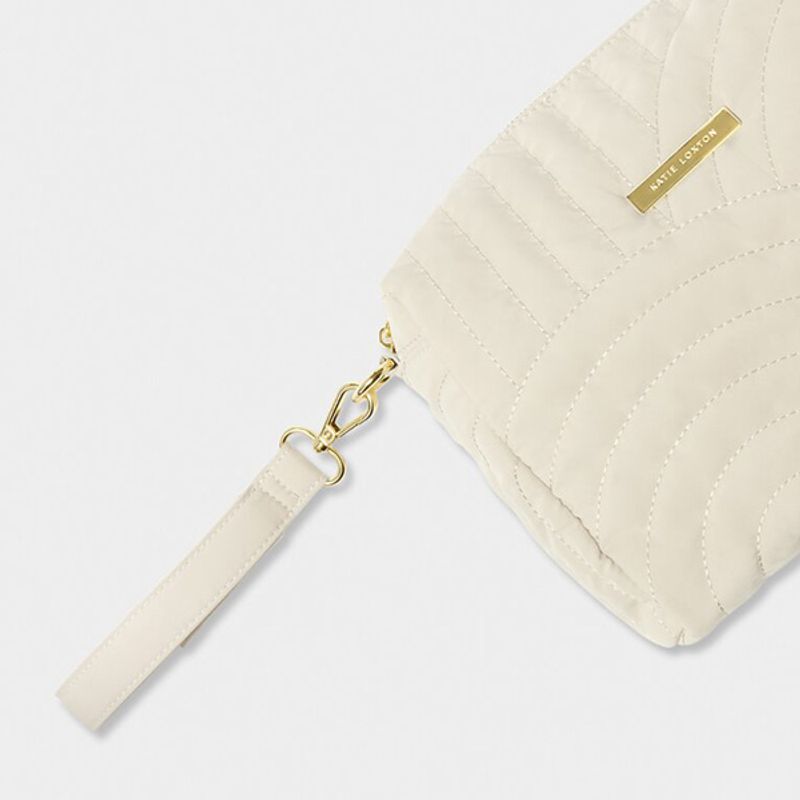 Toalettmappe QUILTED lys beige Katie Loxton 