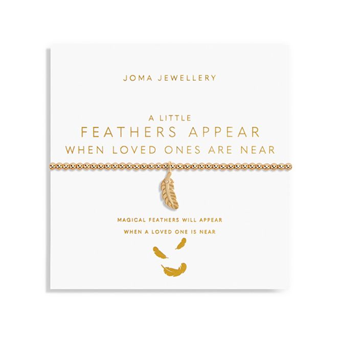 Hovedbilde Armbånd FEATHERS APPEAR WHEN LOVED ONES ARE NEAR Gold A Little J