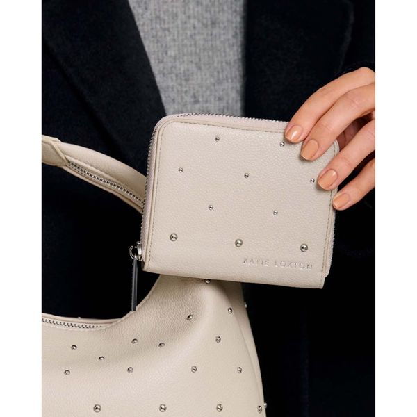 Kortholder - lommebok MEELA oyster beige sølv Katie Loxton