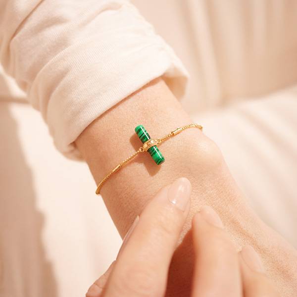 Armbnd AURA BAR MALACHITE Joma Jewellery