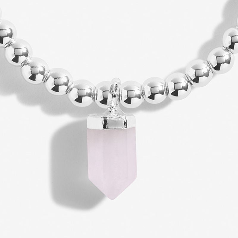 Armbånd LOVE - ROSE QUARTZ Affirmation Crystal Joma Jewellery