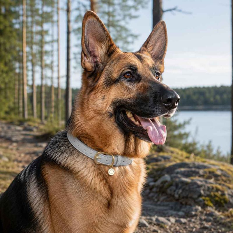 Hundehalsbånd I'M PAW-FECT grå M/L Katie Loxton