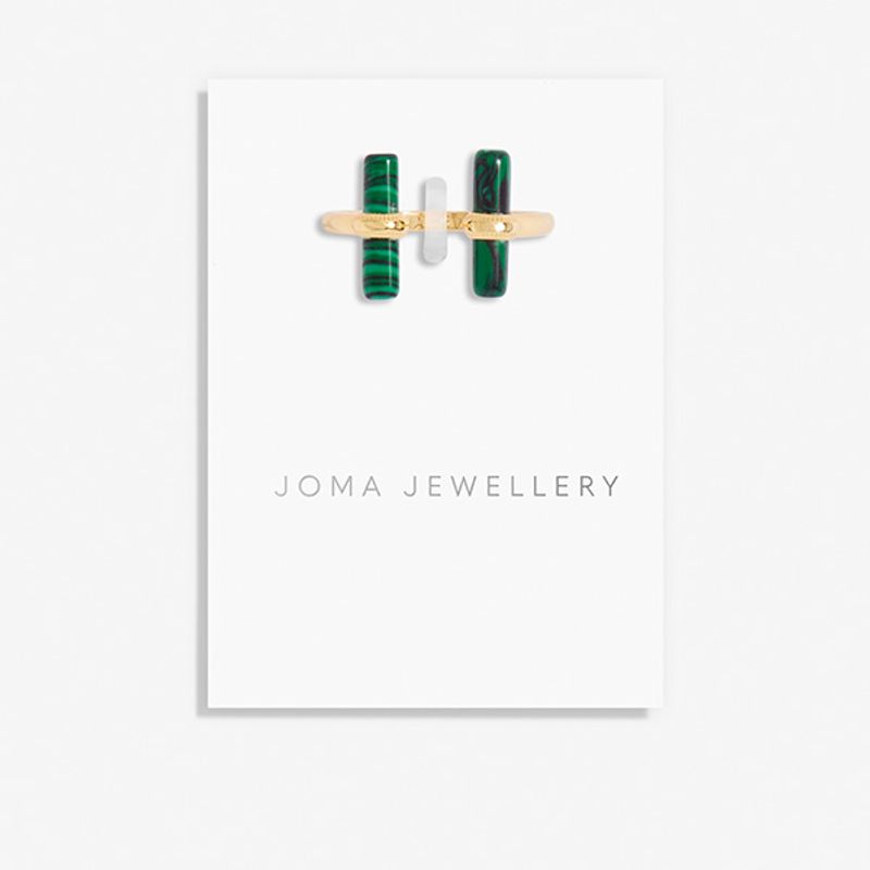 Ring AURA BAR MALACHITE Joma Jewellery