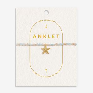 Hovedbilde Ankelkjede MULTI STONE STARFISH Joma Jewellery 