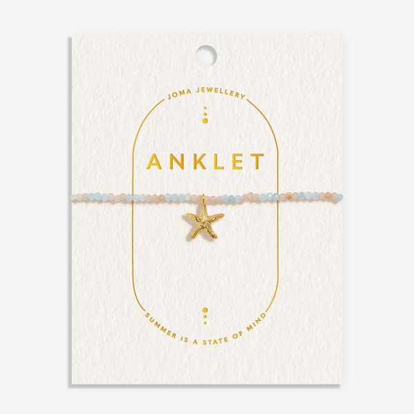 Ankelkjede MULTI STONE STARFISH Joma Jewellery 