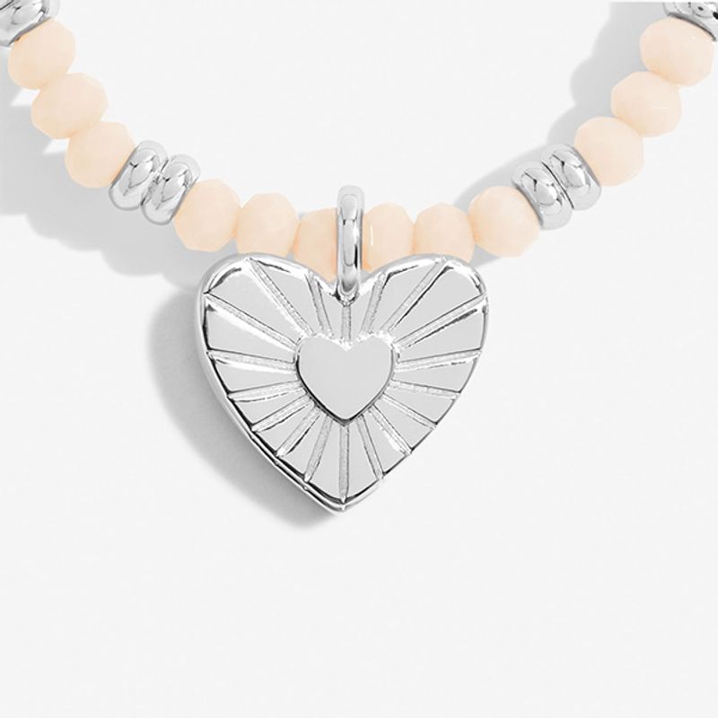 Armbånd BOHO BEADS HEART hvit Joma Jewellery