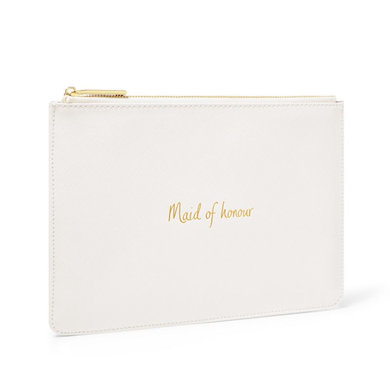 Clutch veske MAID OF HONOUR hvit Katie Loxton