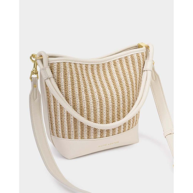 Skulderveske - håndveske SORRENTO Raffia beige Katie Loxton 