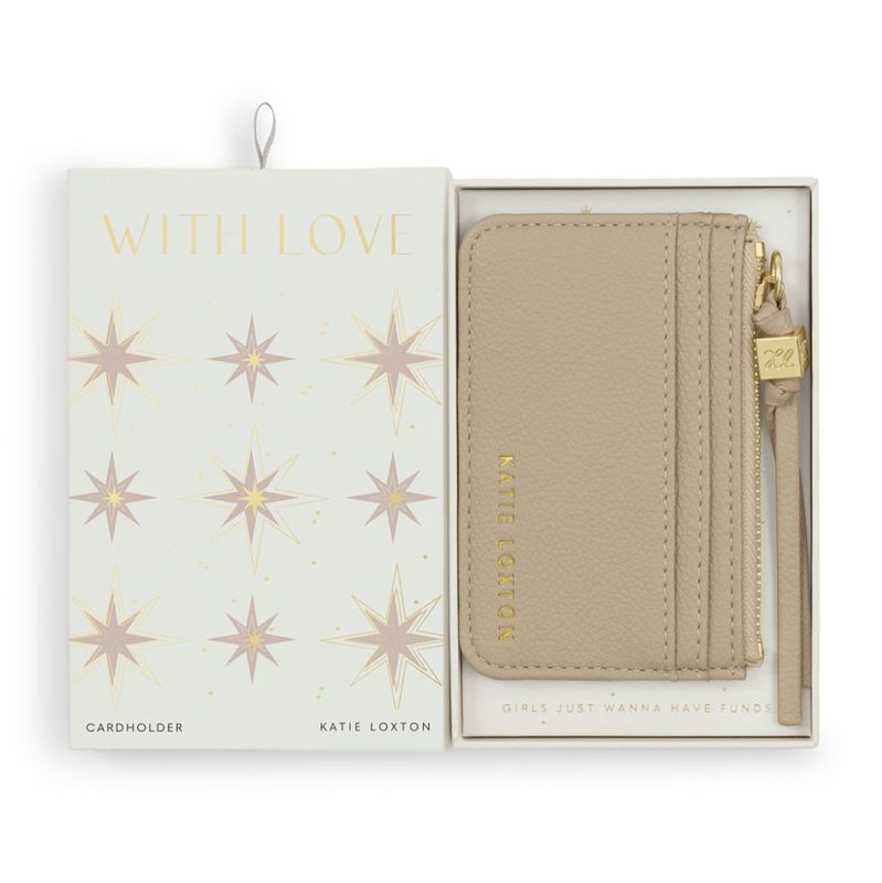 Kortholder - lommebok i gaveeske Light Taupe beige Katie Loxton