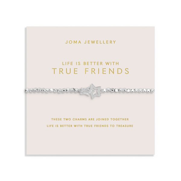 Armbånd LIFE IS BETTER WITH TRUE FRIENDS Forever Yours Joma Jewellery