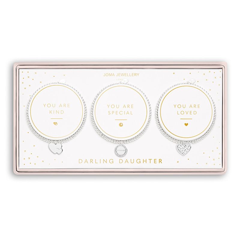 Gavesett DARLING DAUGHTER 3 armbånd Joma Jewellery