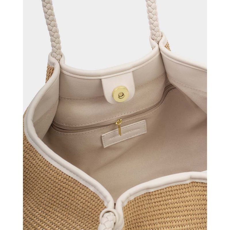 Liten Skulderveske NOVA RAFFIA natur Katie Loxton