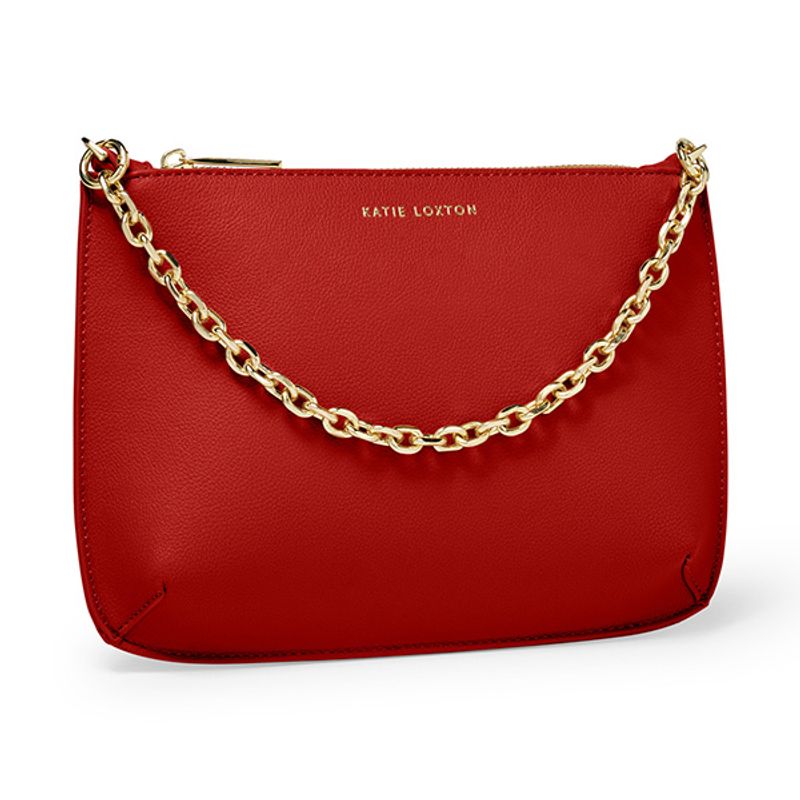 Clutch veske ASTRID CHAIN rød Katie Loxton