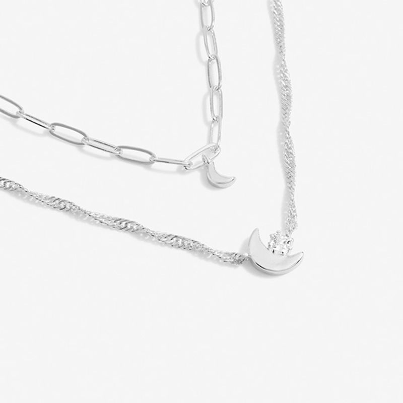 Smykke STACKS OF STYLE MÅNE 2 in 1 sølv Joma Jewellery