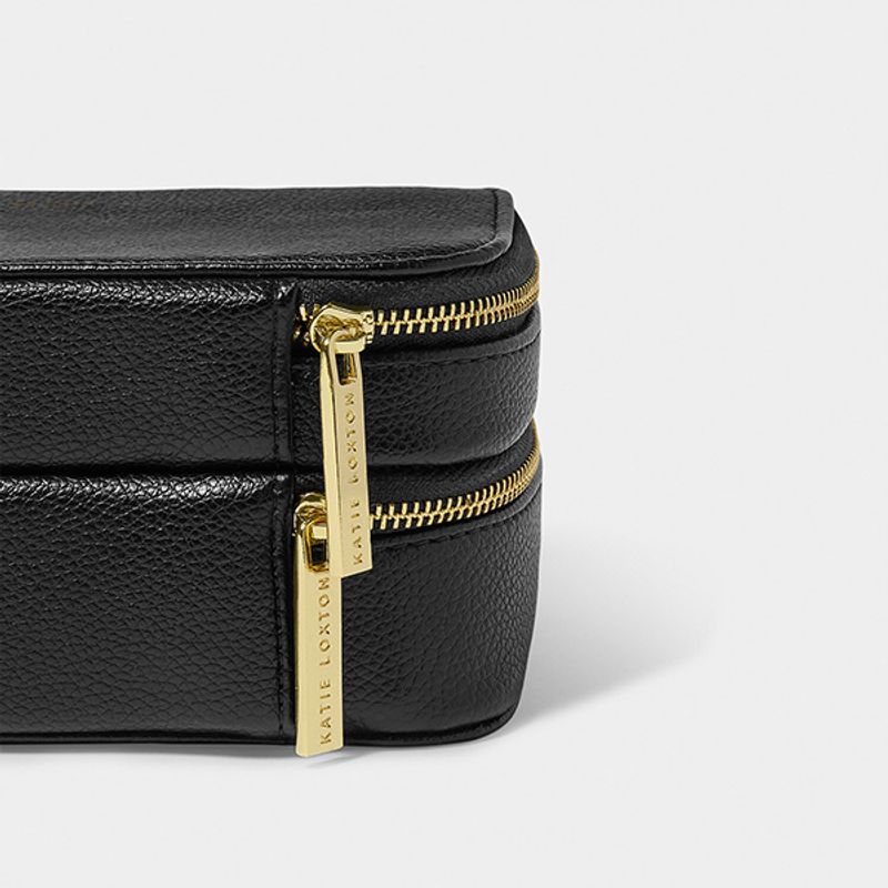 Dobbelt smykkeskrin CHOOSE TO SHINE svart Katie Loxton