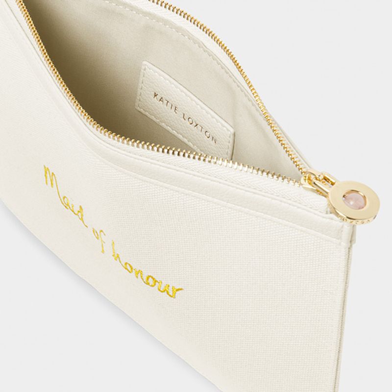 Clutch veske MAID OF HONOUR kanvas offwhite Katie Loxton