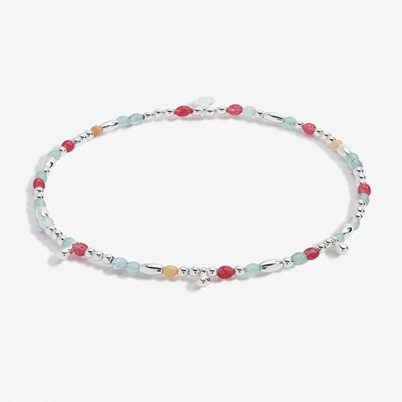 Ankelkjede MULTI STONE sølv Joma Jewellery