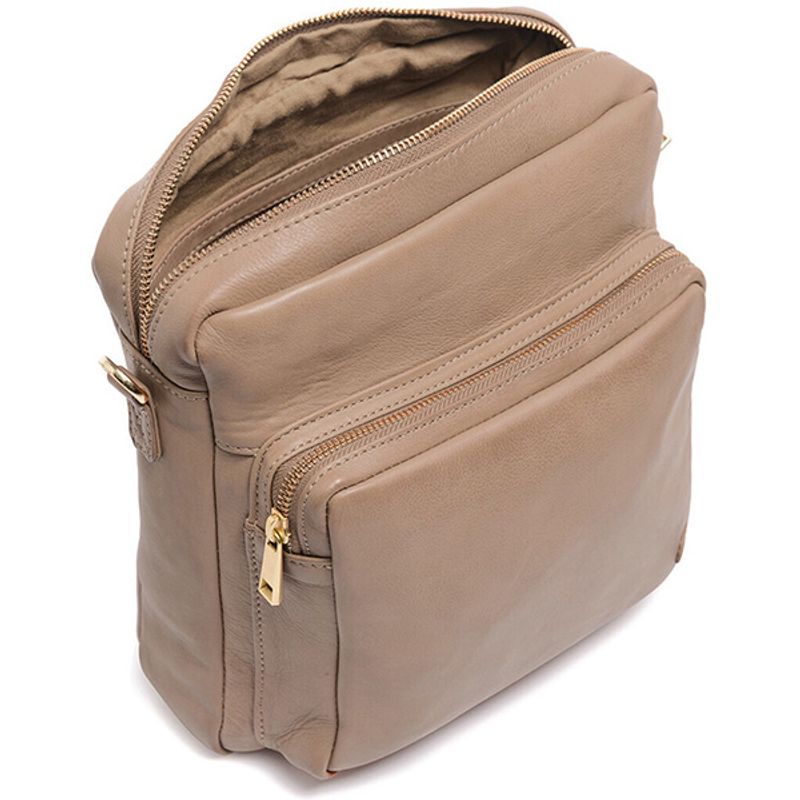  Crossover veske GOLDEN CHIC taupe brun Depeche