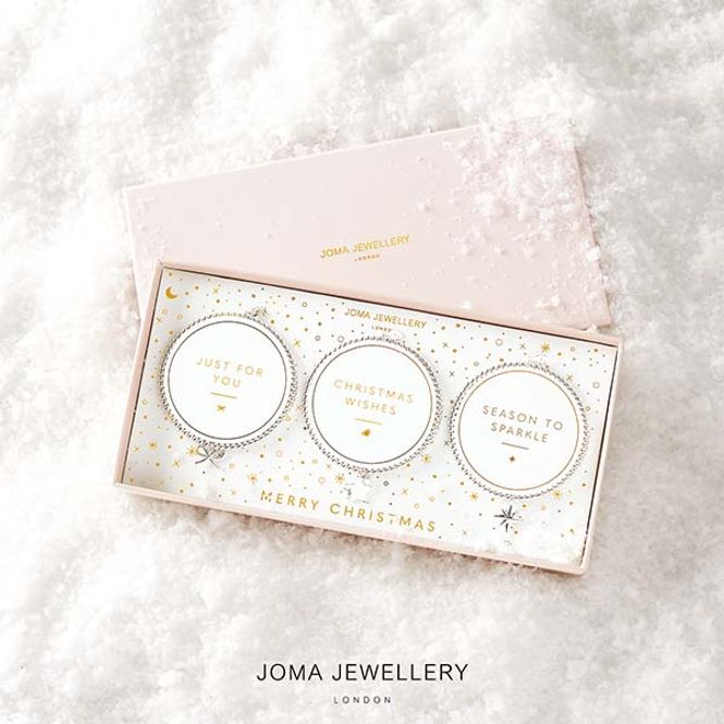 Hovedbilde Gavesett MERRY CHRISTMAS 3 stk armbånd Joma Jewellery