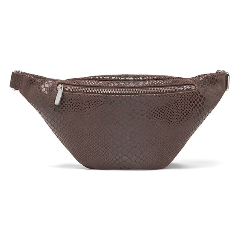 Bumbag veske FASHION FAVORITES Croco brun Depeche
